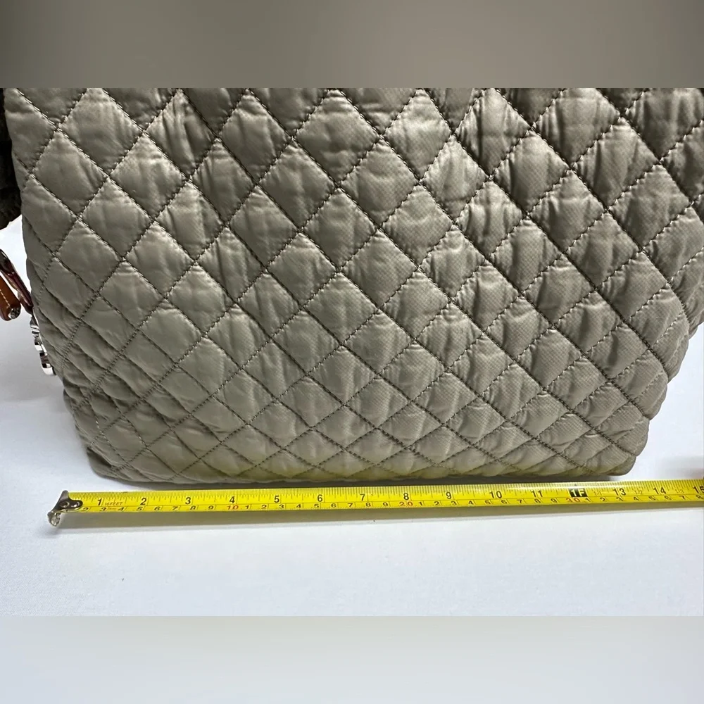MZ Wallace Travel Quilted Tote in Olive - Picture 7 of 12